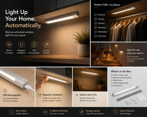 Lumora MotionGlow™ Wireless Sensor Light